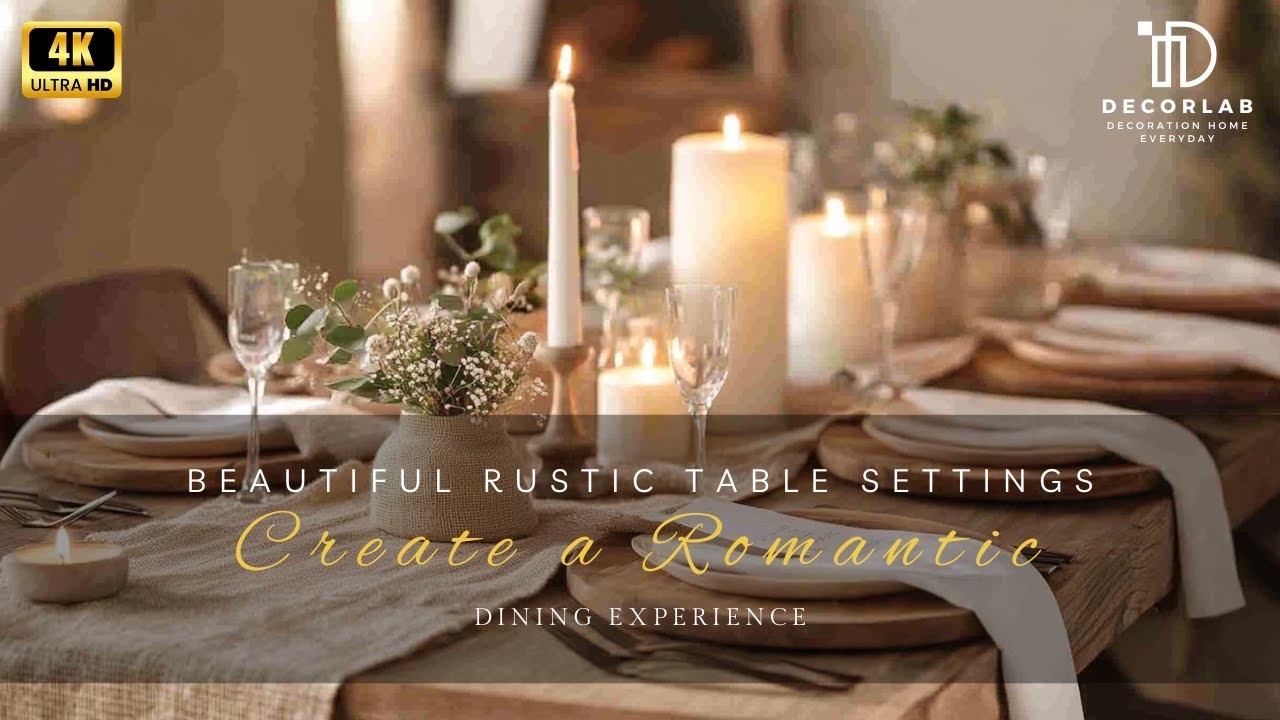 Beautiful Rustic Table Settings: Create a Romantic Dining Experience ...