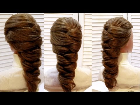 Прическа коса на длинные и средние волосы на основе гофре. Hairstyle for long and medium hair Прическа коса на длинные и средние волосы на основе гофре. Hairstyle for long and medium hair