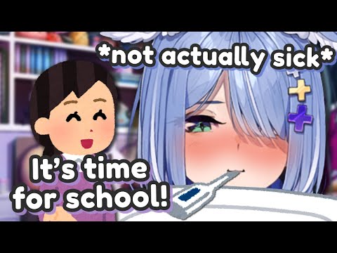Elira used to fake being sick to avoid going to school!