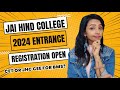 Jai hind college 2024 entrance exam important update  new course launched cet for bms bba