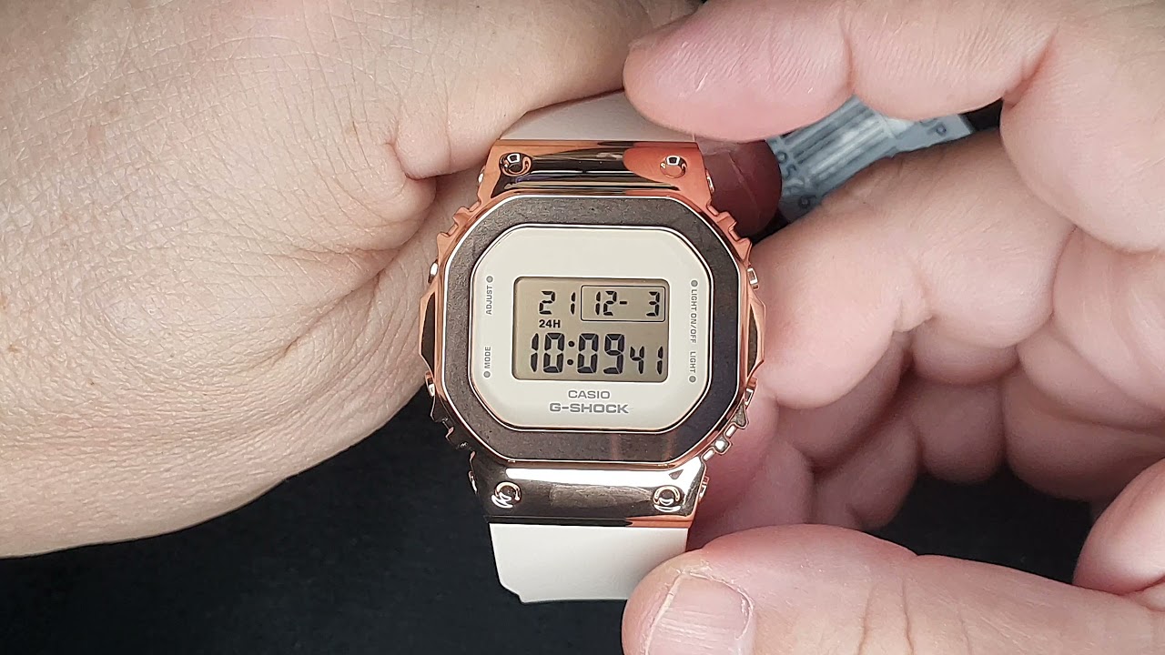 カシオ G-SHOCK GM-S5600PG GMS5600PG-4 | Pink and Rose Gold Women's Watch G-SHOCK | CASIO