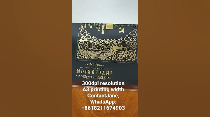 AMD360D digital A3 gold foil printing machine 300dpi resolution.