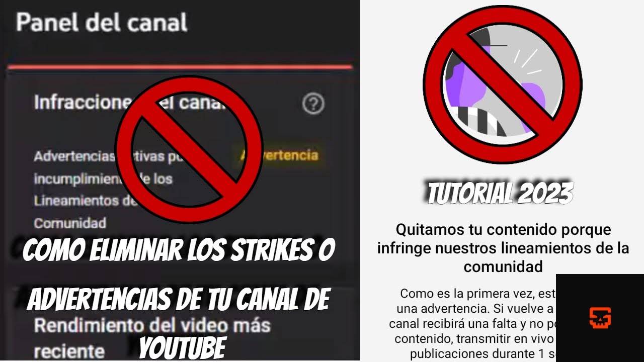 Como eliminar los strikes, faltas o advertencias de un canal de youtube | tutorial 2023