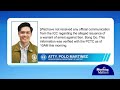DOJ yet to receive ICC notice on alleged Bong Go warrant