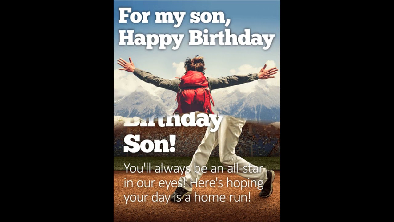 Son Birthday Wishes WhatsApp Video - Happy Birthday My Son Whatsapp
