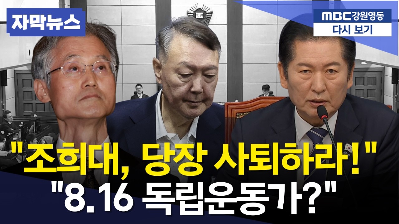 조희대, 당신이 사법개혁 저항군 대장인가 정청래의 피 끓는 일갈! 8 16 독립운동 그만하고 당장 사퇴하라