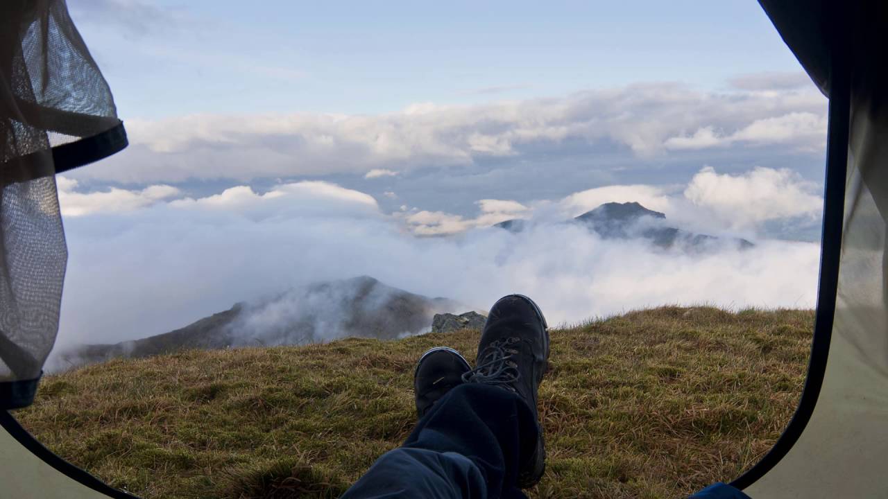 Walk Report Wild Camping On Top Of Beinn Ime Walkhighlands