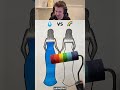 Water Vs Rainbow Dress Challenge 😳