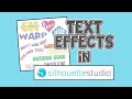 How to Create Text Effects in Silhouette Studio