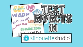 🤩How to Create Text Effects in Silhouette Studio