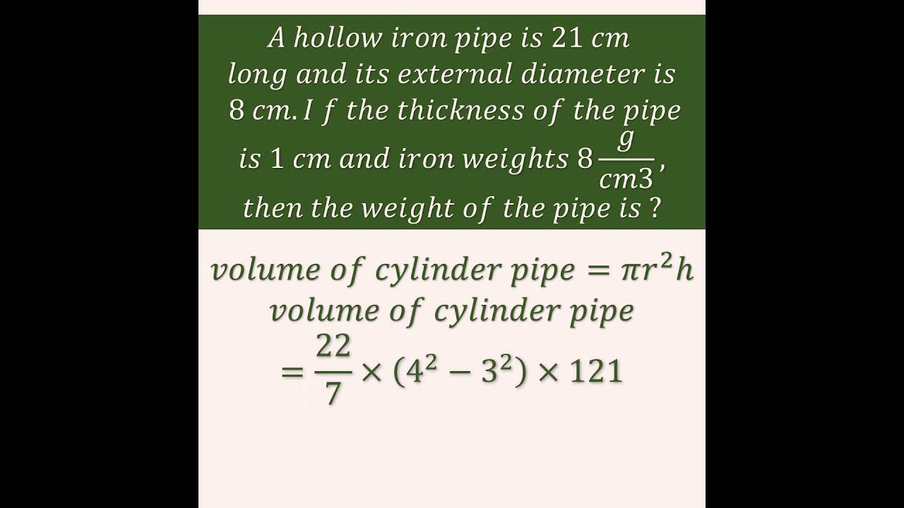 How To Find Weight Of Pipe viral shorts trending YouTube how-to-find-weight-of-pipe-viral-shorts-trending-youtube