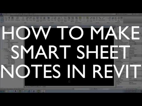 How to Make Smart Sheet Notes in Revit