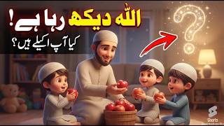 🌙 Islamic Moral Story for Kids | Allah Dekh Raha Hai | Urdu |  @aacreativewitty  #shorts