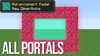 portals of any block are possible | Minecraft Compilation ▶