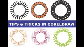 Corel Draw Tips and Tricks how to fit object to path in Corel Draw // learn CorelDraw