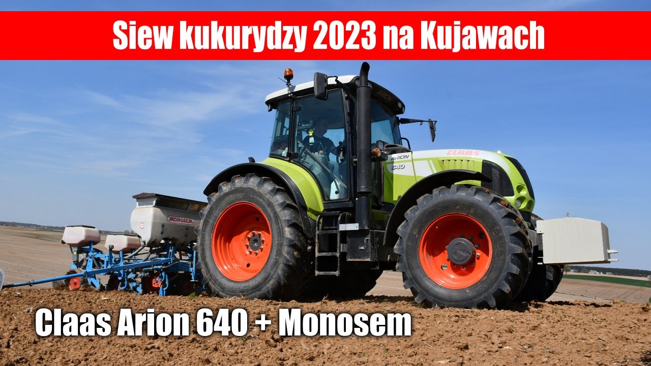maxresdefault Siew kukurydzy 2023 – w polu Claas Arion 640 + Monosem