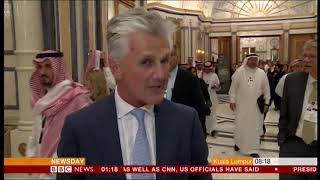 BBC News Reporter  )))  Tim Wilcox Have Got a BLACK Eye Noticed  --- 24th October 2018