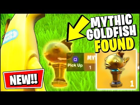 *NEW* FORTNITE MYTHIC GOLDFISH GAMEPLAY (FIRST EVER MYTHIC GOLDFISH CAUGHT & EXPLAINED)