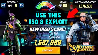 THIS ISO 8 MADE IT SO EASY | PERFECT RUN | GREEN GOBLIN TRIALS DIF 8 | MARVEL STRIKE FORCE