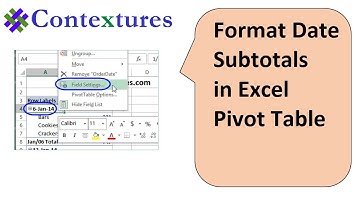 How to Fix Date Formats in Excel Pivot Table Subtotals