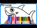 Baby Shark | Drawing And Coloring | AKN Song