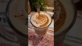 Утренний Капучино с корицей  #shorts #cappuccino #coffee #кофе #рецепт