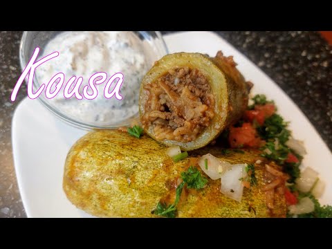 Lebanese Stuffed Zucchini In Tomato Sauce