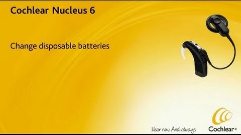 Change disposable batteries - Nucleus 6