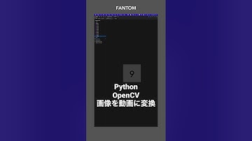 Python OpenCVで画像を動画に変換