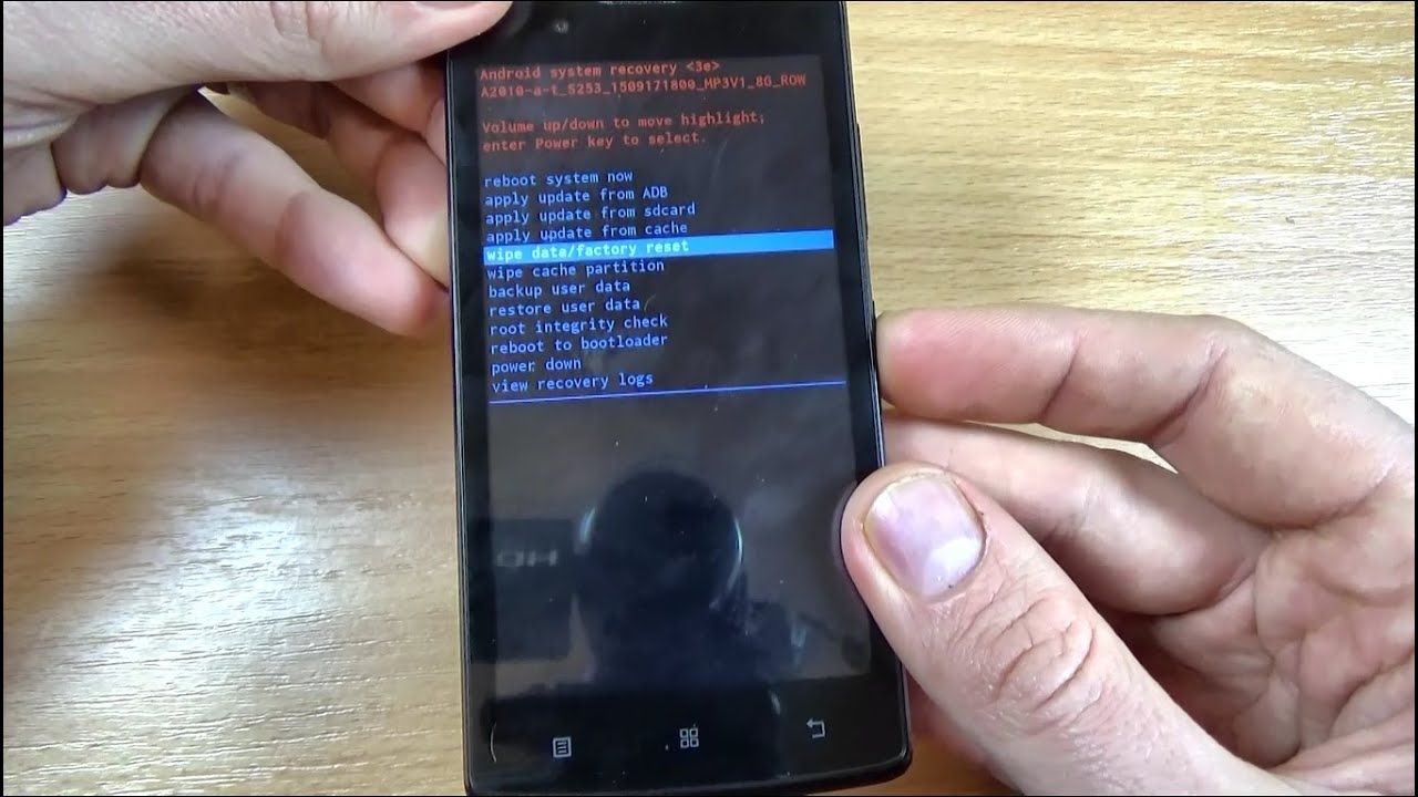 Lenovo A2010-a hard reset - YouTube