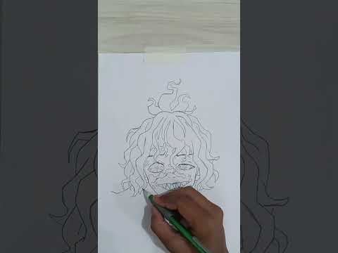How to draw gyutaro| ns drawing fact I #drawing #animeeart #animeartwork #animegan #manga #mangaart