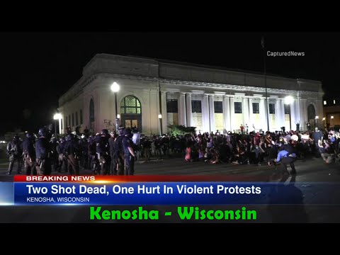 Kenosha Travel Guide - Kenosha Protests, Wisconsin USA - 4K Drone