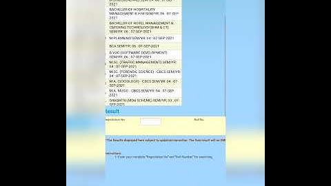 How to find MDU Rohtak Results