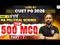 CUET PG 2026 MA Political Science | Top 500 MCQ Part - 7 | cuet pg 2026 crash course | Umeed Batch