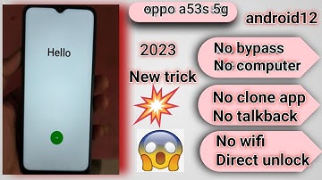 Oppo A53/A53s FRP BYPASS (Without PC) 😱| Android 11/12/13 _ NEW METHOD