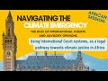 Using International Court systems, as a legal pathway towards climate justice in Africa
