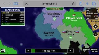 If I Survive, I Getta End the Video (territorial.io Battle Royale [World 1])