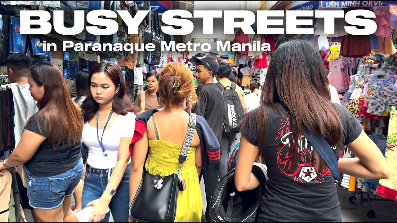 The Busy Streets of Baclaran Paranaque Metro Manila Philippines [4K HDR]