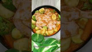 دجاج مشوي بالفرن من اطيب الوصفات بالدجاج ? roasted chicken recipe shorts viral