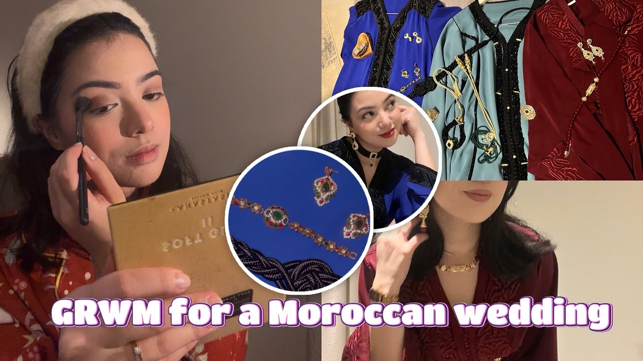GRWM for a wedding💍|وجدو معايا لعرس مغربي+كيفاش داز عرسي لي بزز مني