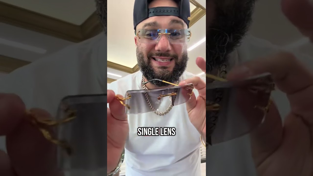 The first ever UNI-LENS Rimless Shnglasses!!! #montreal #montrealtiktok #sunglasses #vintageframes