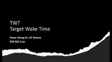 What is Target Wake Time (TWT)?