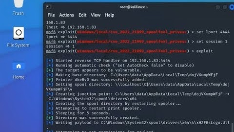 Privilege Escalation pada target Windows 11 dengan memanfaatkan celah CVE-2022-21999