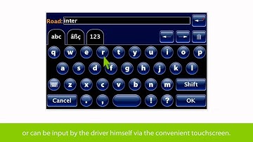 Truck navigation on CarCube on-board computer.