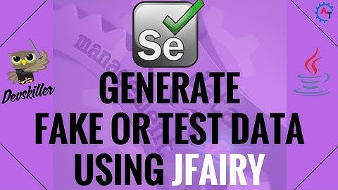 8. Generate Fake or Test Data Using JFAIRY API in  JAVA