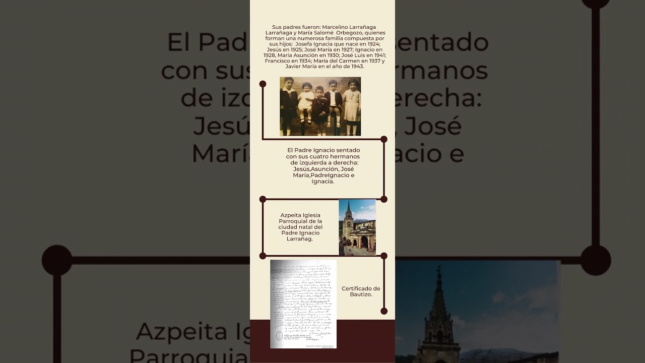 Biografía Padre Ignacio Larrañaga - YouTube