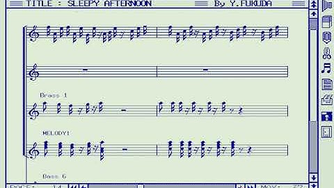 MUSIC PRO-68K - DEMO SONG - SLEEPY AFTERNOON - Y.FUKUDA