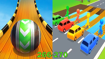 Sky Rolling Ball 3D VS Shape-shifting Android iOS Gameplay Level 266-270