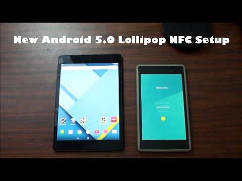 NFC를 사용한 Android 5.0 Lollipop 새 설정