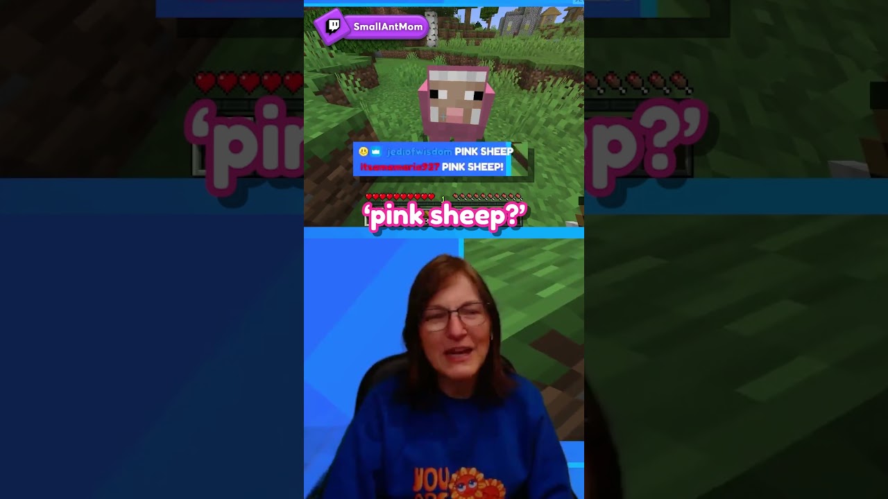 SmallAntMom doesn't believe in pink sheep #shorts #minecraft